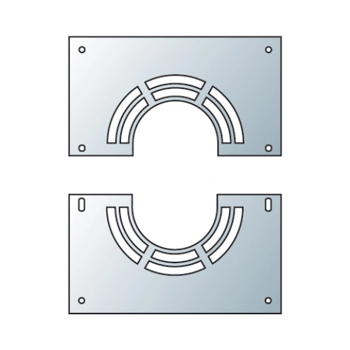 Plaque de recouvrement avec ventilation arrière 0-10° - double paroi - Raab Systèmes DW