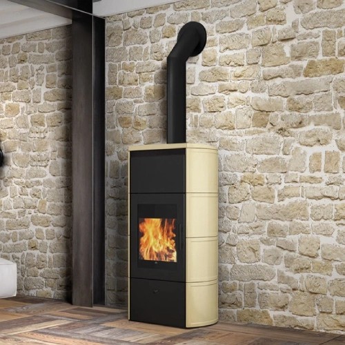 Aperçu: Poêle à bois Edilkamin Flamma 14 CS 14,2 kW hydro