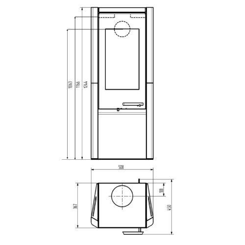 Aperçu: Poêle à bois Wamsler Myro 8 kW