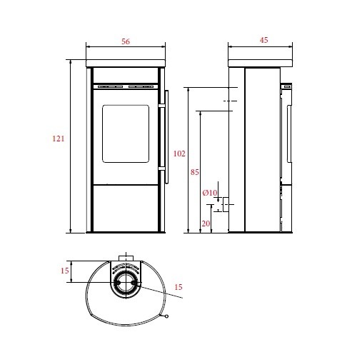 Aperçu: Poêle à bois Koppe Karabo XL WHF 7 kW