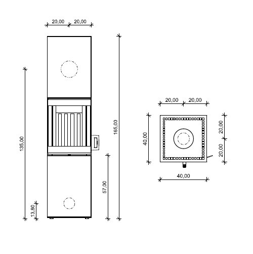 Aperçu: Poêle à bois Neocube S30 XL 6 kW