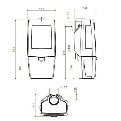 Aperçu: Poêle à bois Dovre SENSE 203 | 7 kW