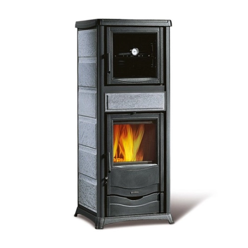 Poêle à bois La Nordica Rossella Plus Forno 5.0 - Petra 9,4 kW avec compartiment de caisson