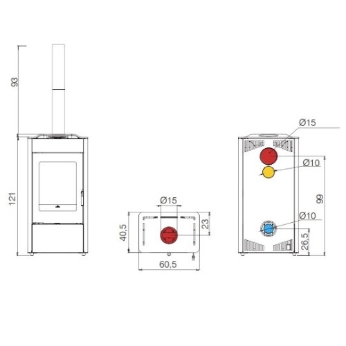 Aperçu: Poêle à bois Edilkamin Body 10,1 kW