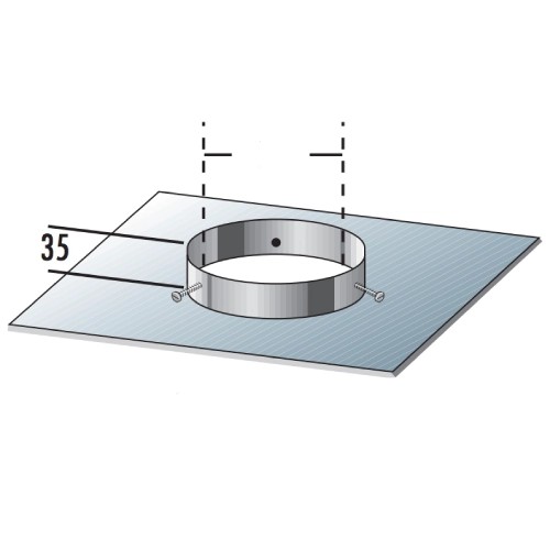Couvercle de regard avec dimensions de la gaine 500 x 500 mm - simple paroi - Raab EW-FU