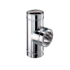 Coude 85° avec pied d'appui - double paroi - Schiedel ICS