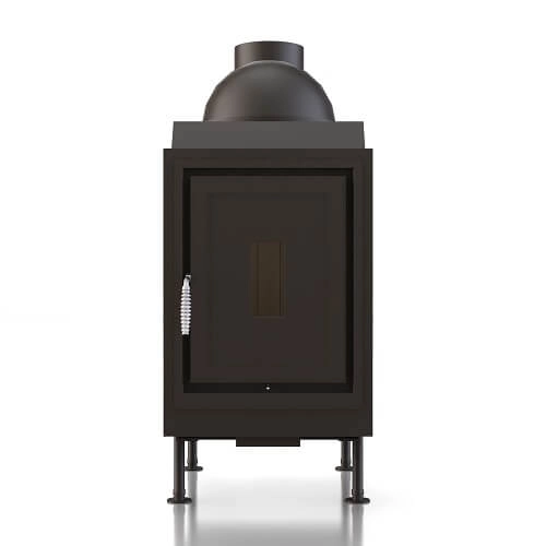 Poêle en faïence Brunner HKD 5.1 porte tournante porte en fonte 10 kW