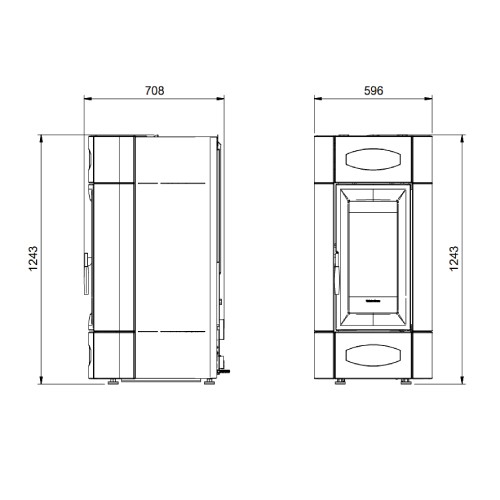 Aperçu: Poêle à granulés La Nordica Extraflame Isidora Idro H20 | 23,2 kW Hydro