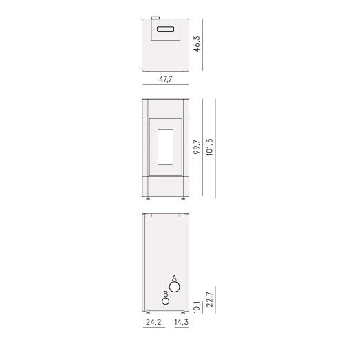 Aperçu: Poêle à granulés Cadel Cristal 9 | 8,5 kW