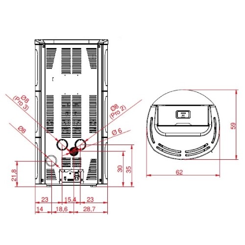 Aperçu: Poêle à granulés Palazzetti Ecofire Nadine 9 | 9 kW