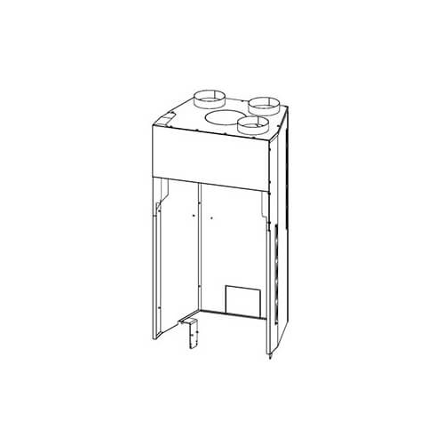 Accessoires cheminée Austroflamm - Gaine de convection KII 45x51