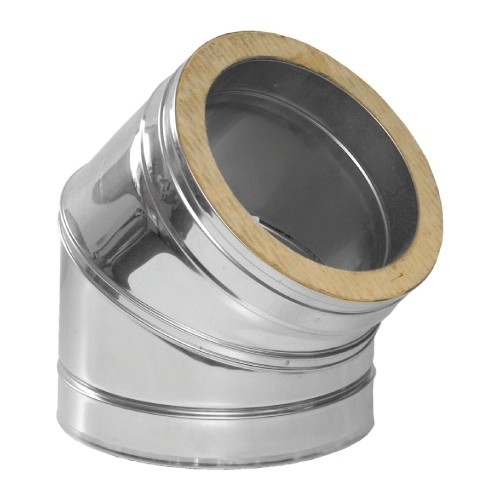 Coude 45° - double paroi - Dinak DW6