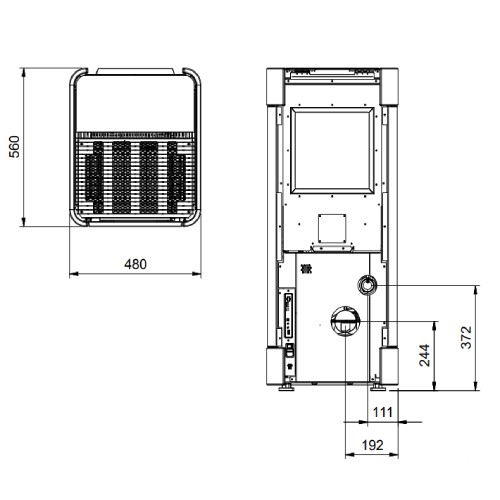 Aperçu: Poêle à granulés La Nordica Extraflame Sinfony 11 kW