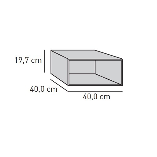 Kaminzubehör Skantherm - Optik-Box, Breite 40,0 cm