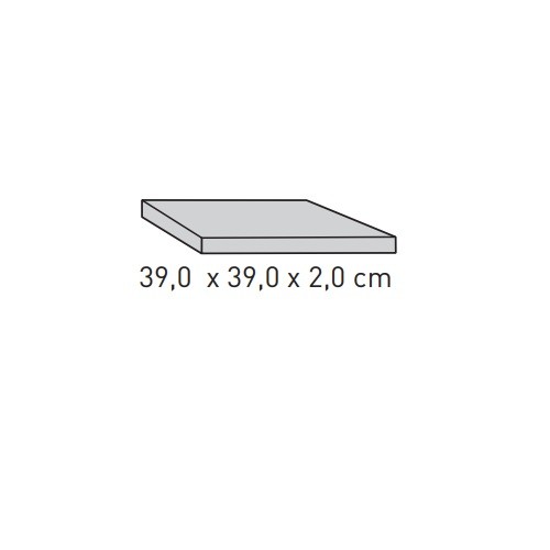 Accessoires cheminée Skantherm - Plaque de protection, contre la chaleur rayonnante, pour la boîte optique tunnel, 39,0 x 39,0 x 2,0 cm