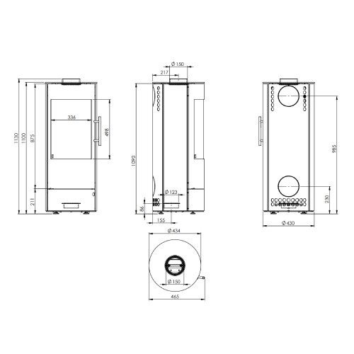 Aperçu: Poêle à bois Königshütte Vela 5 kW