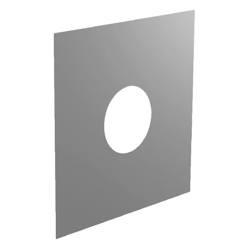 Plaque de finition 0° - double paroi - Tecnovis TEC-DW-STANDARD