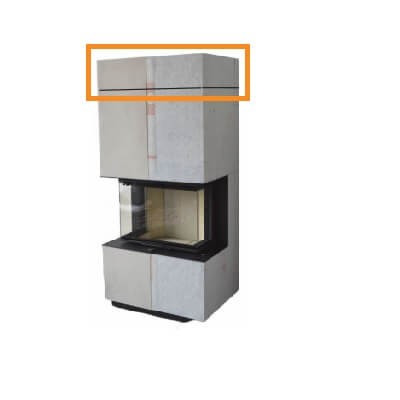 Accessoires de cheminée Cera Design - Fixation pour panneau SilcaHeat (élévation 21,5 cm)