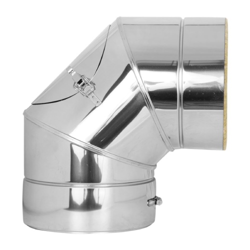 Coude 90° inox avec trappe d’entretien - double paroi - TEC-DW-STANDARD