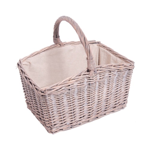 Panier en osier Lienbacher, gris, 46/43/33 cm