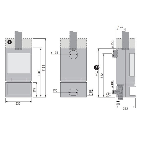 Aperçu: Poêle à bois Skantherm Emotion S 4kW