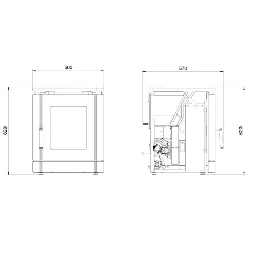 Aperçu: Poêle à granulés La Nordica Extraflame Peggy 5,1 kW