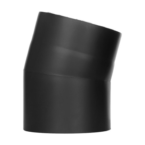 Ofenrohr 15-ISO016 - Winkel 15° schwarz
