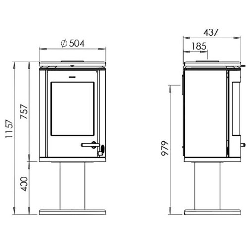 Aperçu: Poêle à bois Morsoe 7948 | 7,3 kW