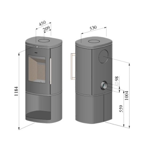 Aperçu: Poêle à bois Morsoe 8893 | 6,3 kW