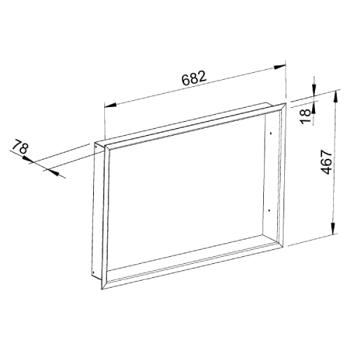 Accessoires cheminée Leda - Cadre pour FINA / FINA plus