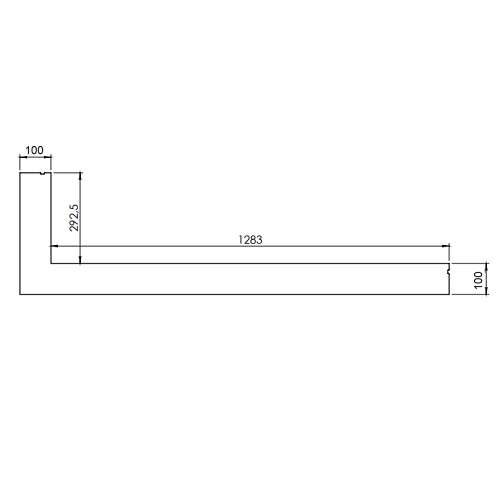 Accessoires cheminée à gaz DRU - Cadre d'installation pour Metro 130XT/2 RCH (6-côté, B = 100 mm)