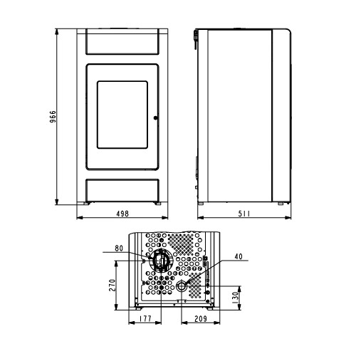 Aperçu: Poêle à granulés Haas & Sohn HSP 2.stone 8,6 kW