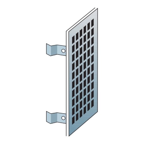 Grille de ventilation 140/200 galvanisée - simple paroi - Raab EW-FU