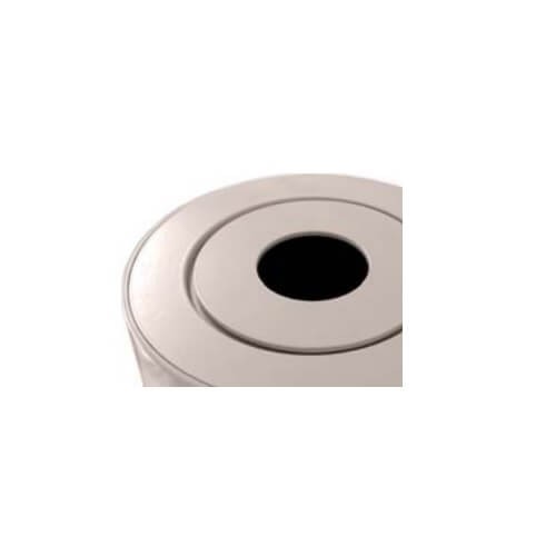 Accessoires de cheminée LEDA – Plaque de plafond en fonte, blanc émaillé