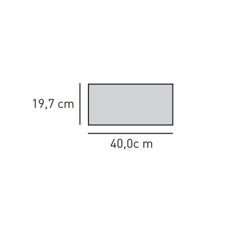 Accessoires cheminée Skantherm - Plaque de finition pour boîte optique, 40,0 x 19,7 cm