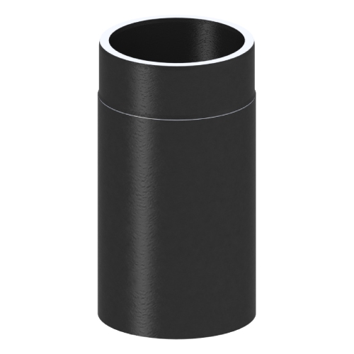 Elément droit 330 mm noir - conduit double paroi - Tecnovis TEC-Protect