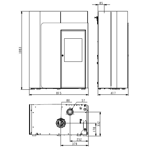 Aperçu: Poêle à granulés Haas & Sohn HSP 8 VOLTERRA II 445.08 | 8,5 kW