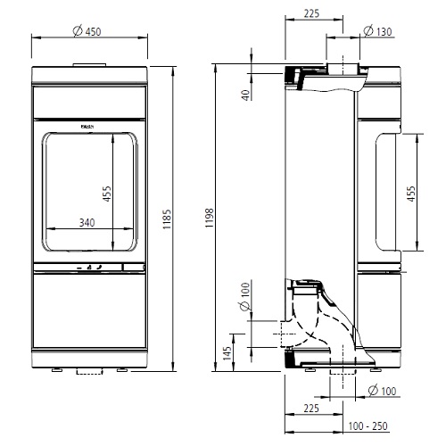 Poêle à bois - NOVIA CL 6 Kw - Deco Poele