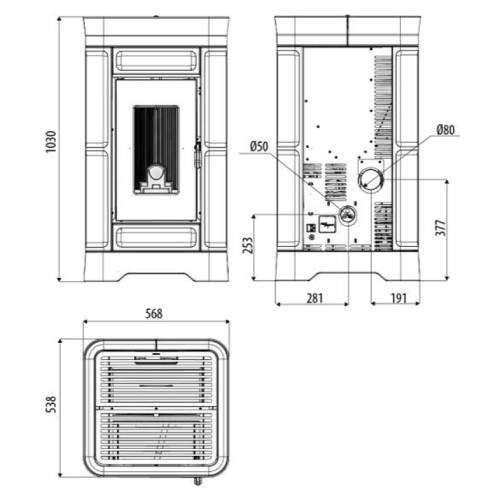 Aperçu: Poêle à granulés Sergio Leoni Regina 7 kW