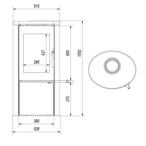 Aperçu: Poêle à bois Fram Christine 6 kW