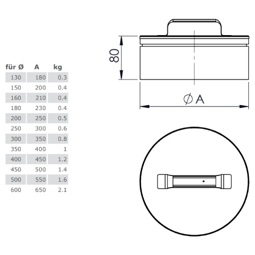 Aperçu: Tampon de bas de conduit 90° - TEC-DW-STANDARD