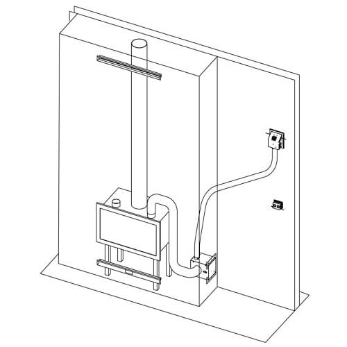 Accessoires cheminée Edilkamin - Kit diffuseur d'air, des outils pour l'air canalisé inclus