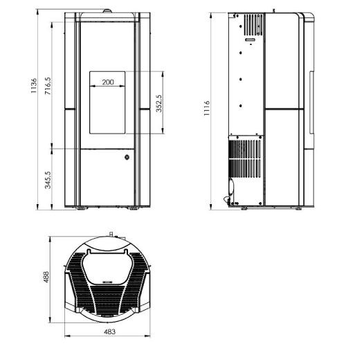 Poêle à granulés Olsberg Arina 3.0 | 6 kW étanche