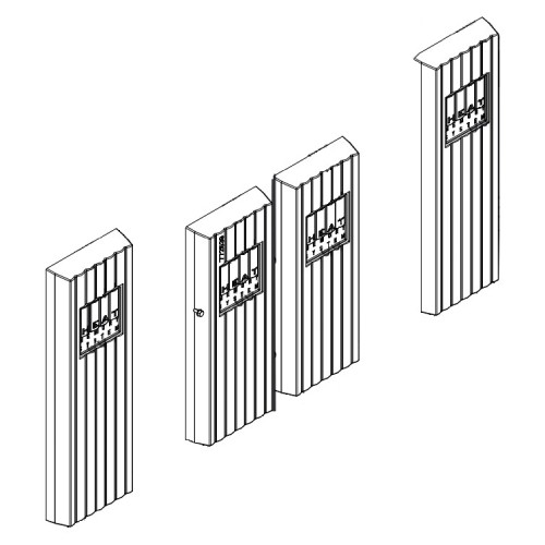 Accessoires cheminée Austroflamm - Set système de stockage de chaleur pour le 97x45 S