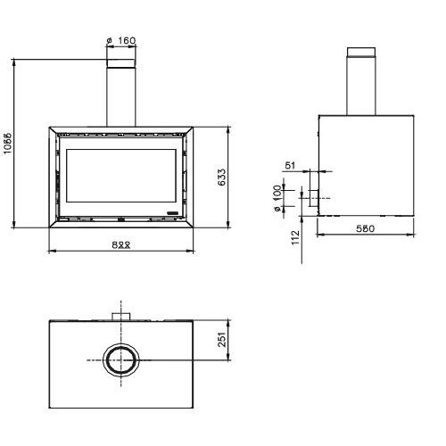 Aperçu: Poêle à bois La Nordica Dante 8,8 kW