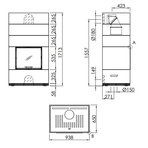 Cheminée en kit Spartherm SIM Mini Sh 