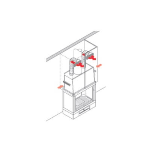 Accessoires cheminée Edilkamin - KIT UNO (Firebox Luce Plus, Inwood2/3)