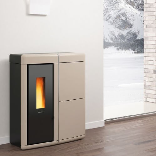 Aperçu: Poêle à granulés La Nordica Extraflame Evelyne Idro 17,5 kW