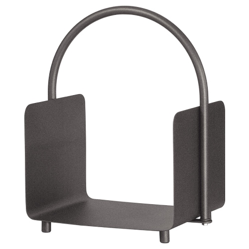 Panier à bûches Lienbacher anthracite, hauteur 49 cm