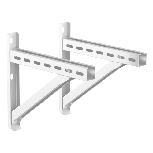 Console murale renforcée pour plaque de support - 350 mm - double paroi - Jeremias DW-WHITE